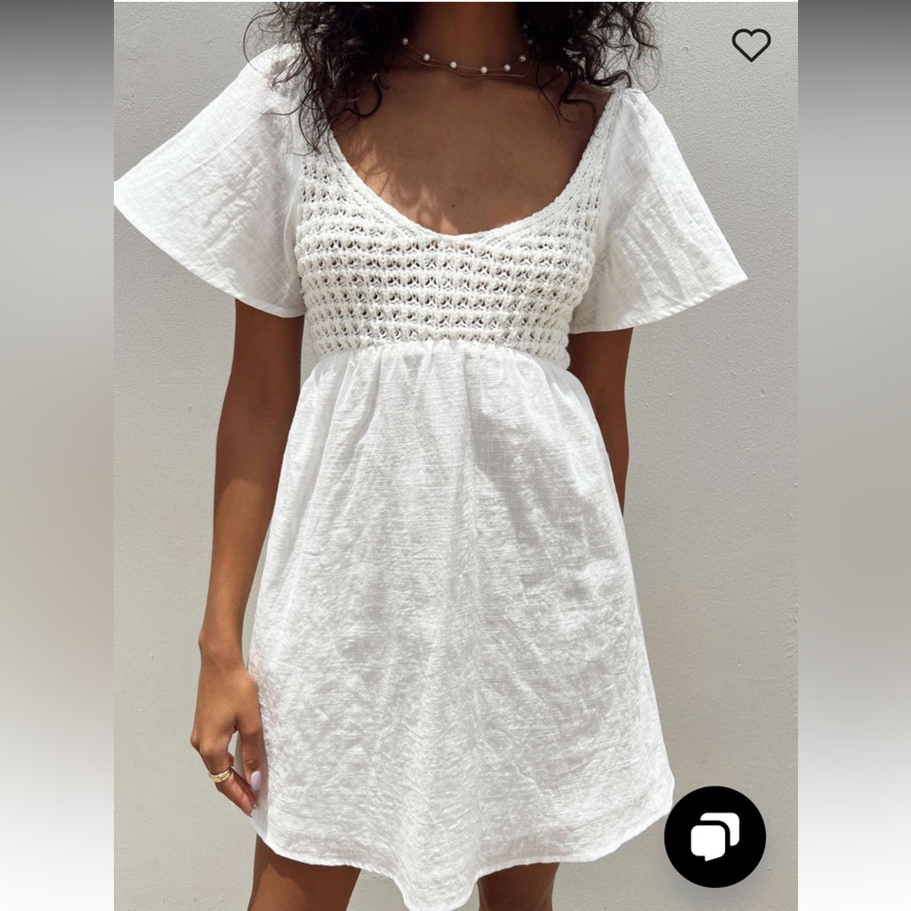 Princess Polly Crochet Bust Mini Dress